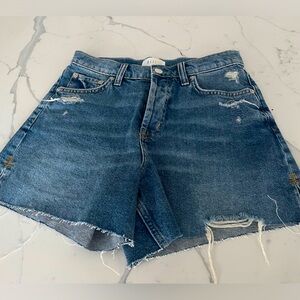 Rails Zuma Distressed Denim Shorts-Size 25
